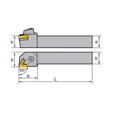 TN** Holder (External) M-Clamping MTGNR/L Kr: 90° 2020K16 2525M16/22 3225P16/22 - Makotools Industrial Supply Tools for Metal Cutting