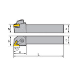 TN** Holder (External) M-Clamping MTJNR/L Kr: 93° 2020K16 2525M16/22 3225P16/22 - Makotools Industrial Supply Tools for Metal Cutting