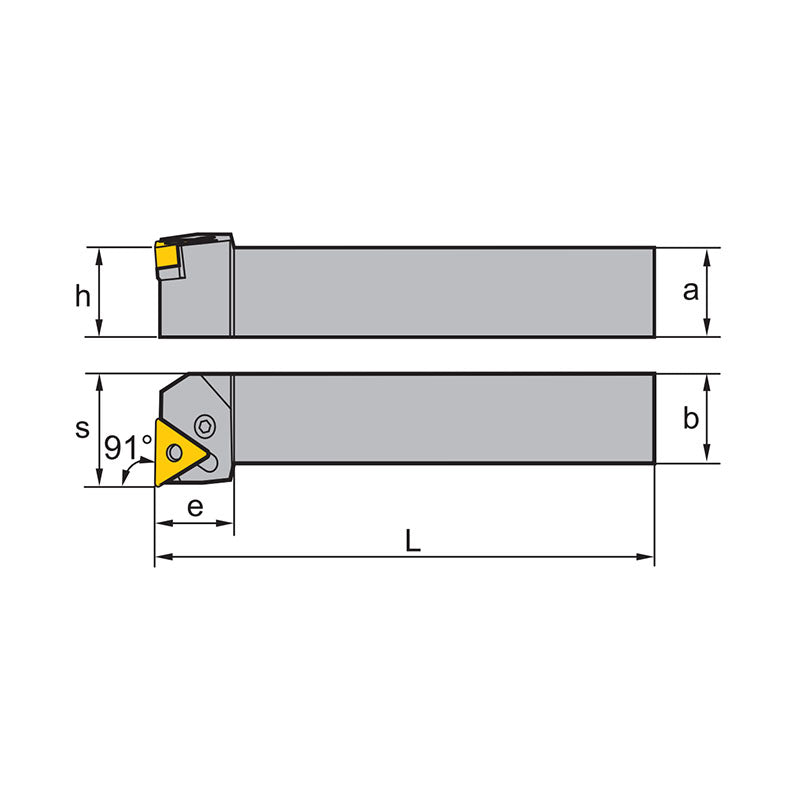 TN** Holder (External) P-Clamping PTFNR/L Kr: 91° 1616H 2020K 2525M 3232P 4040S - Makotools Industrial Supply Tools for Metal Cutting