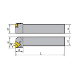 TN** Holder (External) P-Clamping PTFNR/L Kr: 91° 1616H 2020K 2525M 3232P 4040S - Makotools Industrial Supply Tools for Metal Cutting