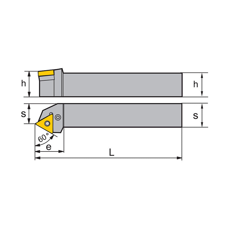 TN** Holder (External) P-Clamping PTTNR/L Kr: 60° 1616H16 2020K16 2525M22 - Makotools Industrial Supply Tools for Metal Cutting