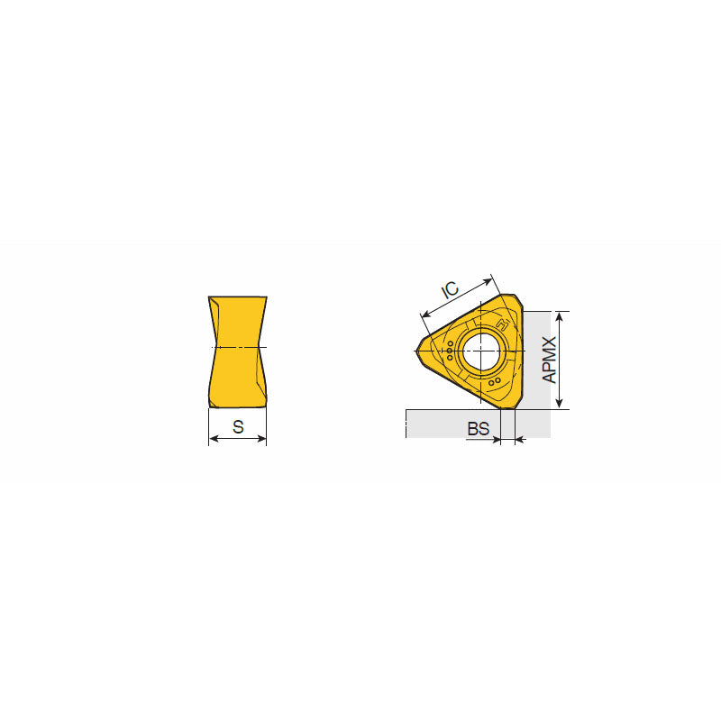 TNMX 22 PNTN  Triangular double-sided inserts with strong 6 cutting edges for 90° shouldering of heavy & general machining