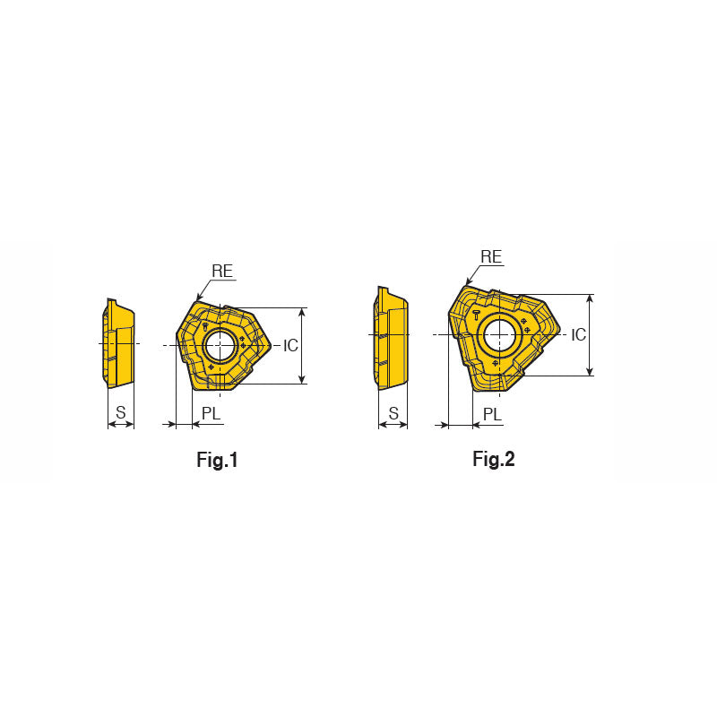 TOGT ...-RS/GF Unique deep drilling inserts with chip splitter, positive rake face & wiper geometry for smooth cutting & good surface quality - Big-tools Industrial Supply Tools for Metal Cutting