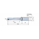 TOP-5XD (DIA 12-50) Indexable drills with unique square inserts & coolant holes, drilling depth 5xD - Big-tools Industrial Supply Tools for Metal Cutting