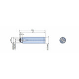 TR-F-C (Shank) Cylindrical shanks with neck & internal coolant hole in steel for facing heads - Big-tools Industrial Supply Tools for Metal Cutting