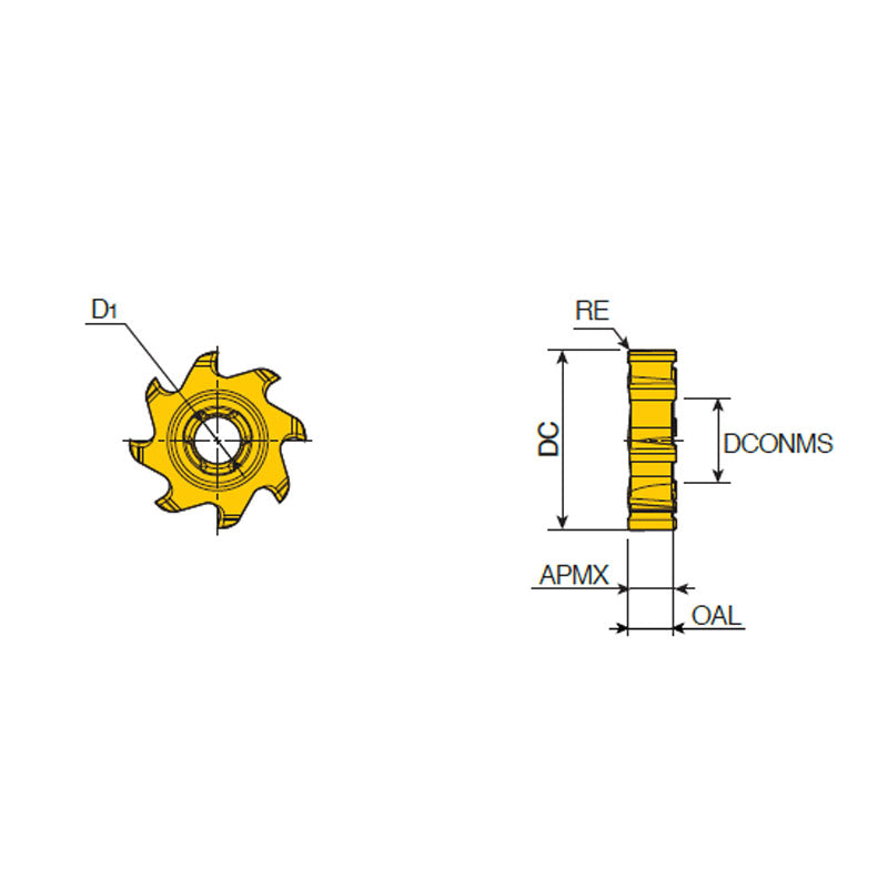 TR-F (Head) Interchangeable solid carbide heads for face milling and 90° shouldering - Big-tools Industrial Supply Tools for Metal Cutting