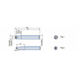 TR- (Shank) Cylindrical shanks with neck or tapered neck in steel for slotting & threading heads - Big-tools Industrial Supply Tools for Metal Cutting