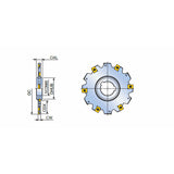 TSM-FD-Z.  Fixed pocket disc type slotting cutters with ZNHT inserts - Big-tools Industrial Supply Tools for Metal Cutting