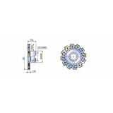TSM-FF-S/W-ZN08/11/14 Adjustable slotting cutters with ZNHU inserts in flange type - Big-tools Industrial Supply Tools for Metal Cutting