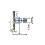 TSM-M-SL Slotting and grooving cutters with SLOT slotting inserts & T-FLEXTEC modular adaptation - Big-tools Industrial Supply Tools for Metal Cutting