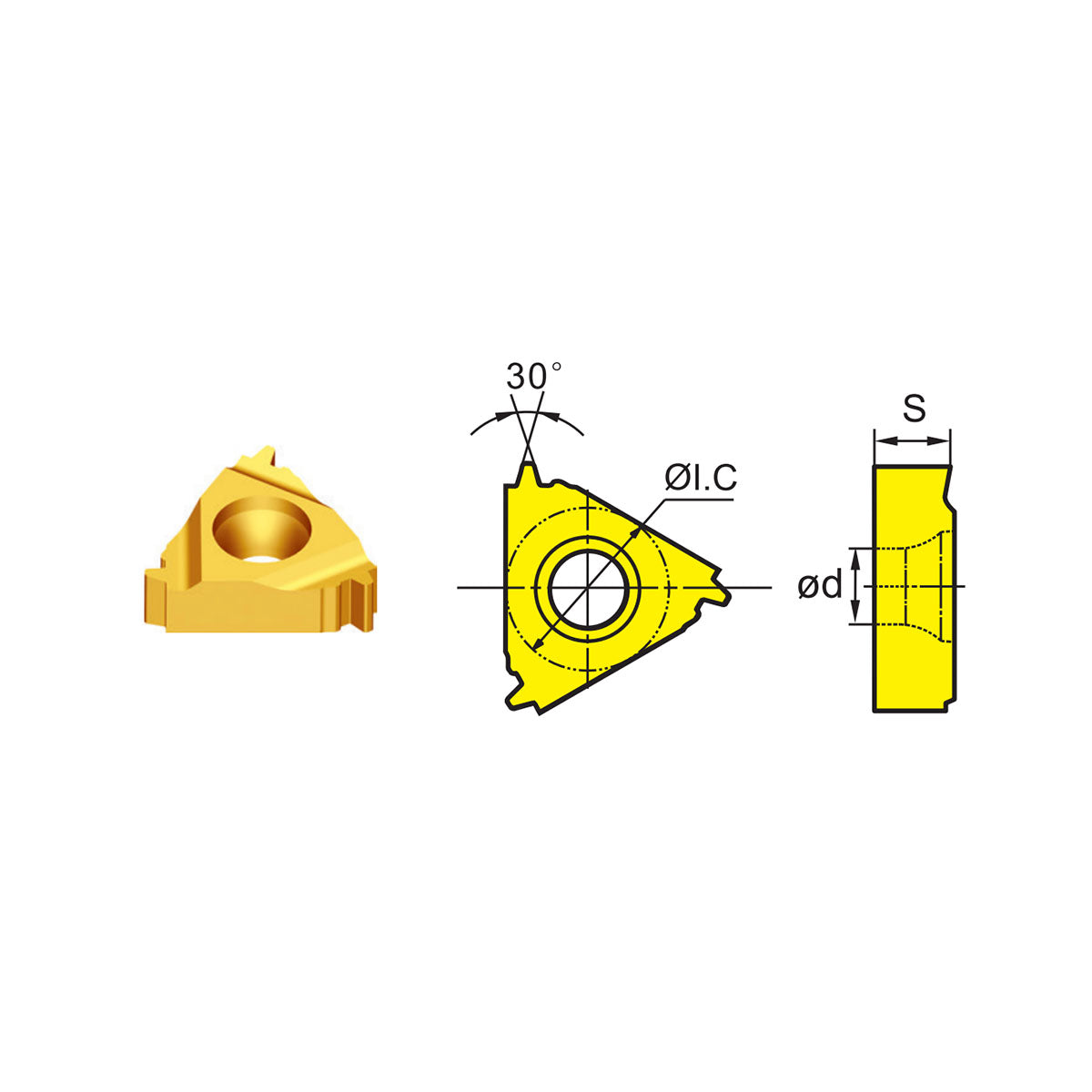 Threading Inserts RT16.01W/16.01N-1.50/2.00/3.00TR - Makotools Industrial Supply Tools for Metal Cutting