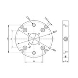 Through Hole Zero Quick Change Plate BZ220-MT-96-200 - Big-tools Industrial Supply Tools for Metal Cutting