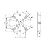 Through Hole Zero Quick Change Plate BZ220-MT-9652-200 - Big-tools Industrial Supply Tools for Metal Cutting