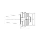 Tool Holder Adatper Sleeve BT30/45/50-HSK32C-40~100C-90 - Makotools Industrial Supply Tools for Metal Cutting