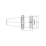 Tool Holder Adatper Sleeve CAT30-HSK32C-45~100C-95 - Makotools Industrial Supply Tools for Metal Cutting