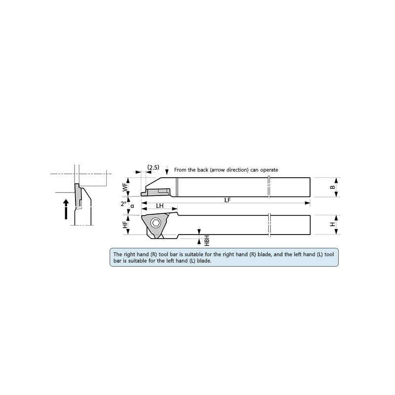 Toolholders (KTGF-F) - Makotools Industrial Supply Tools for Metal Cutting