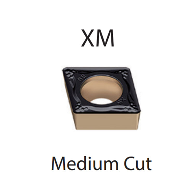 Turning Inserts  CCMT 09T304/08/12 120404/08/12 -XM - Makotools Industrial Supply Tools for Metal Cutting