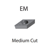 Turning Inserts  DCMT 070204/08 11T304/08 -EM - Makotools Industrial Supply Tools for Metal Cutting