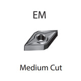 Turning Inserts DNMG 110404/08 150404/08/12 150604/08/12 -EM - Makotools Industrial Supply Tools for Metal Cutting