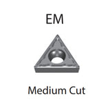 Turning Inserts TCMT 090204 110204/08 16T304/08 -EM - Makotools Industrial Supply Tools for Metal Cutting