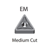 Turning Inserts TNMG 160404/08/12 220408/12/16 -EM - Makotools Industrial Supply Tools for Metal Cutting