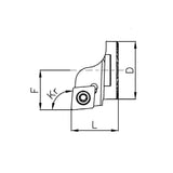 Turning Head SR-CC-S Series SR-SCLCR-16-06 SR-SCLCL-16-06 - Big-tools Industrial Supply Tools for Metal Cutting