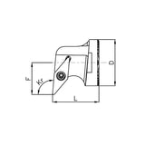 Turning Head SR-VB-S Series SR-SVLBR-25-16 SR-SVLBL-25-16 - Big-tools Industrial Supply Tools for Metal Cutting