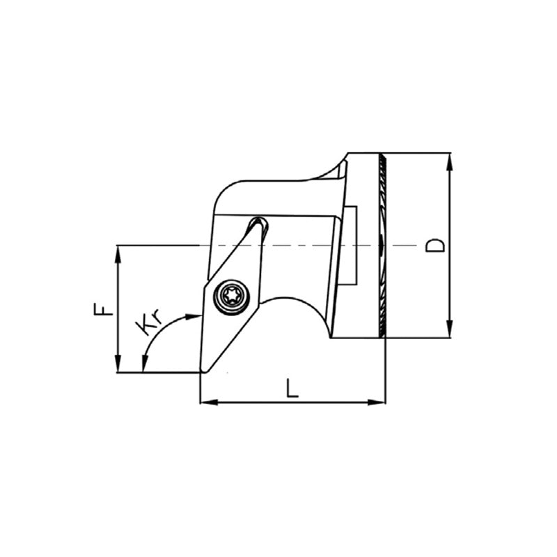 Turning Head SR-VB-S Series SR-SVUBR-20-11 SR-SVUBL-20-11 - Big-tools Industrial Supply Tools for Metal Cutting