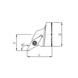Turning Head SR-VC-S Series SR-SVQCR-20-11 SR-SVQCL-20-11 - Big-tools Industrial Supply Tools for Metal Cutting