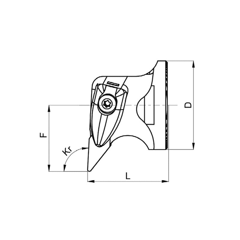Turning Head SR-VN-D Series SR-DVUNR-40-16 SR-DVUNL-40-16 - Big-tools Industrial Supply Tools for Metal Cutting
