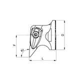 Turning Head SR-VN-D Series SR-DVUNR-40-16 SR-DVUNL-40-16 - Big-tools Industrial Supply Tools for Metal Cutting