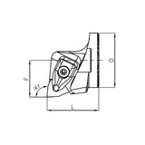 Turning Head SR-WN-D Series SR-DWLNR-32-06 SR-DWLNL-32-06 - Big-tools Industrial Supply Tools for Metal Cutting