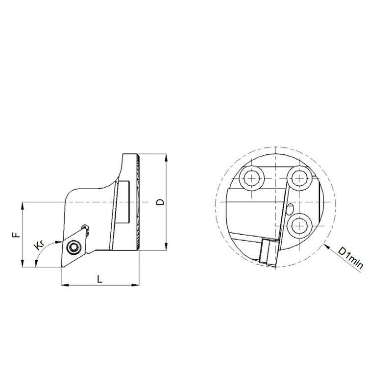 Turning head SR-DC-S Series SR-SDUCR/L