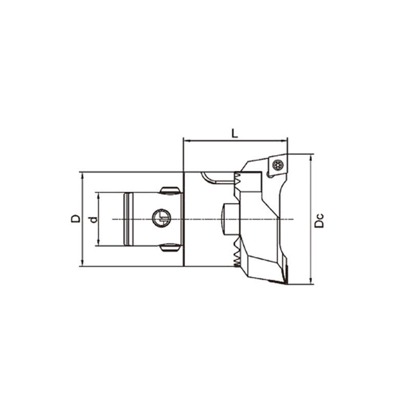 Twin Cutter Rough Boring Head   CK1-R2026-33~(CK7-175203-SC12-117) - Makotools Industrial Supply Tools for Metal Cutting