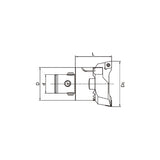 Twin Cutter Rough Boring Head   CK1-R2026-33~( CK7-R148203-117) - Makotools Industrial Supply Tools for Metal Cutting