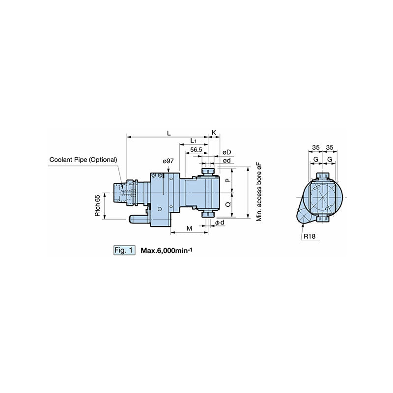 Twin Head 180° Diagonal  Angle Head AG90 Series