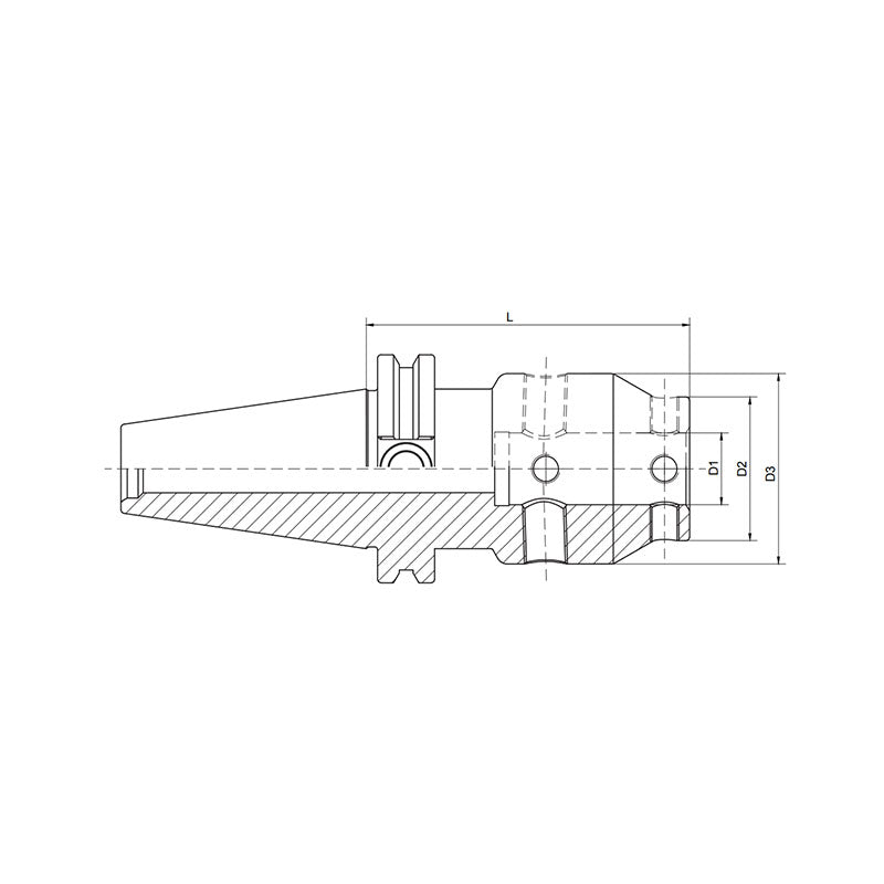 UM Adjustable Tool Holder CAT40-UM12-65~UM32-105 - Makotools Industrial Supply Tools for Metal Cutting
