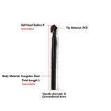 Ultra-Wear Resistant PCD Ball End Mill | 10X Tool Life | CNC Machining of Aluminum, Graphite & CFRP