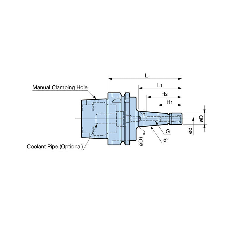 Ultra-slim Design of ø10mm Nut Outer Diameter High Speed Collet Chuck With Minimized Interference