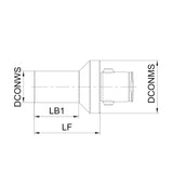 Unequal Diameter Extension Bar G-GBR-EXC25-C19L40 G-GBR-EXC32-C19L40 - Big-tools Industrial Supply Tools for Metal Cutting