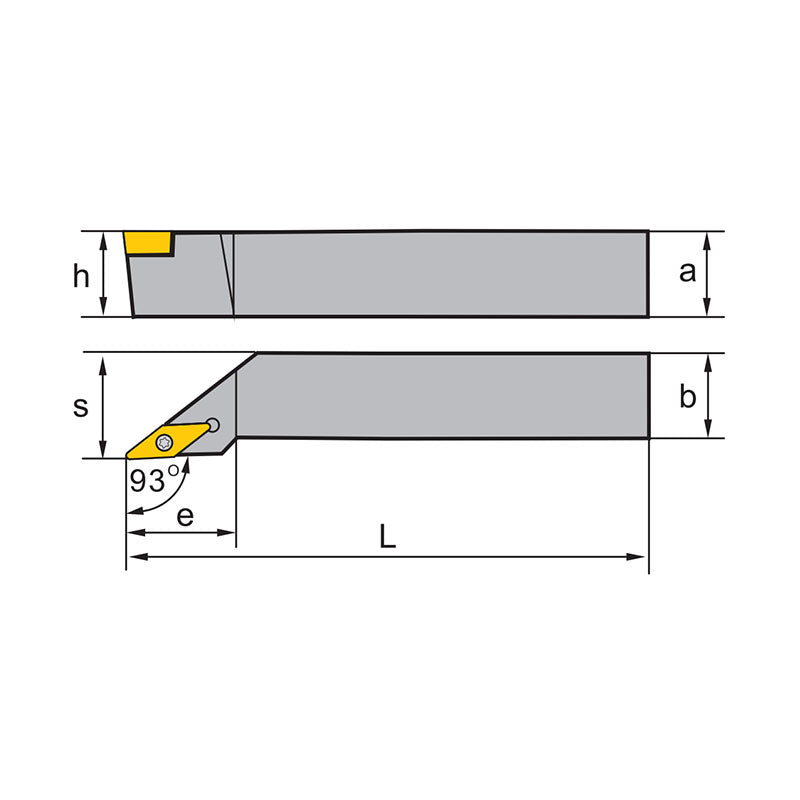 VB** Holder (External) S- Clamping SVJBR/L Kr: 93° 1212F11 1616H11/16 2525M11/16 2020K16 3225P16 - Makotools Industrial Supply Tools for Metal Cutting