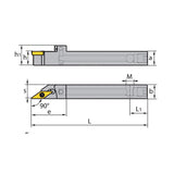 VC** Holder S-Clamping SVACR/L-SC Kr: 90° 1212H11-SC - Makotools Industrial Supply Tools for Metal Cutting