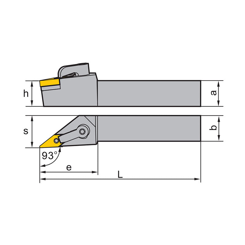 VN** Holder (External) M-Clamping MVJNR/L Kr: 93° 2020K16 2525M16 3225P16 3232P16 - Makotools Industrial Supply Tools for Metal Cutting