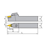 VN** Holder (External) M-Clamping MVVNN Kr: 72°30' 2020K16 2525M16 3225P16 3232P16 - Makotools Industrial Supply Tools for Metal Cutting