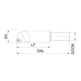 Vibration-resistant Miniature Diameter Fine Boring Bar G-GBR-MB06D02-03L10K G-GBR-MB06D03-04L15K - Big-tools Industrial Supply Tools for Metal Cutting