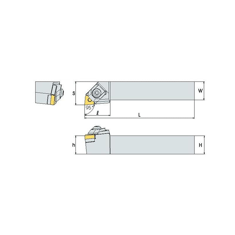 WCLN R/L Turning tool holder A W - Makotools Industrial Supply Tools for Metal Cutting