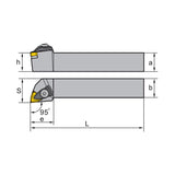 WN** Holder (External) D-Clamping DWLNR/L Kr: 95° 1616H 2020K 2525M 3225P - Makotools Industrial Supply Tools for Metal Cutting