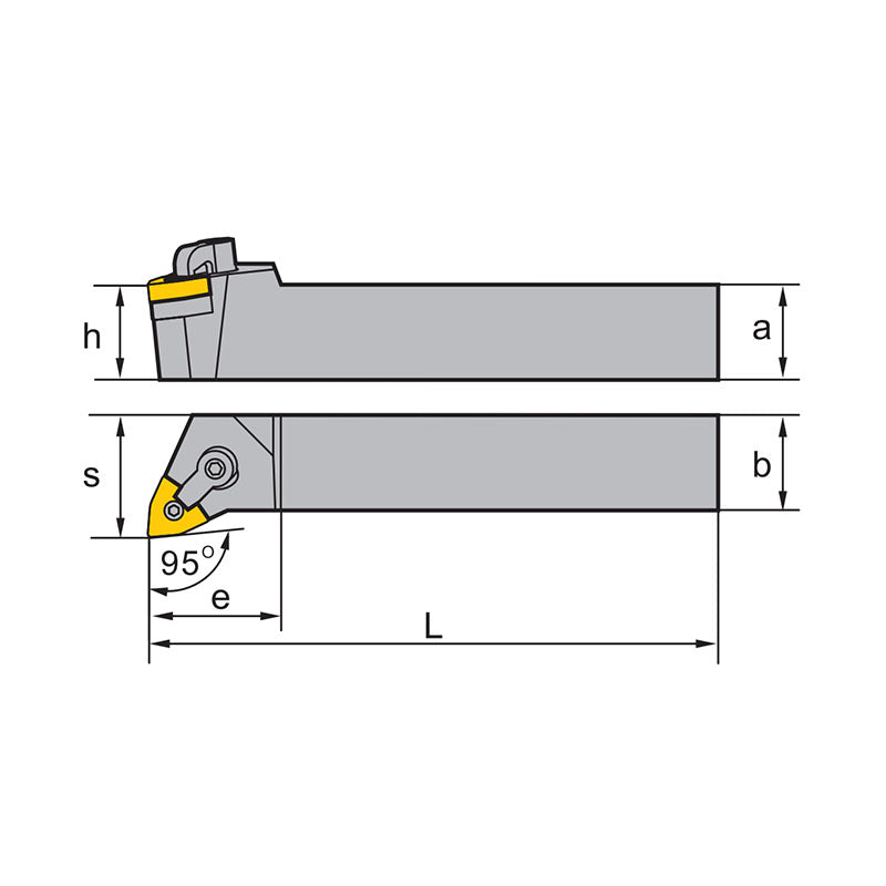 WN** Holder (External) M-Clamping MWLNR/L Kr: 95° 2020K06/08 2525M06/08 3232P08 - Makotools Industrial Supply Tools for Metal Cutting