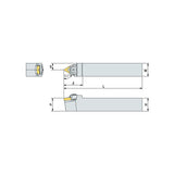 WTENN  R/L Turning tool holder A W - Makotools Industrial Supply Tools for Metal Cutting