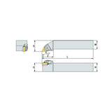 WTJN R/L Turning tool holder A W - Makotools Industrial Supply Tools for Metal Cutting